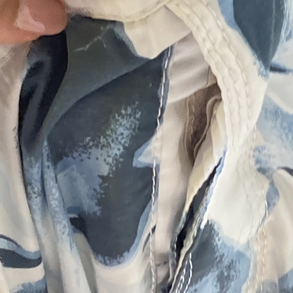 90s Vintage Crafted by Beach men Floral Drawstring Shorts White Size XXL - Picture 11 of 16